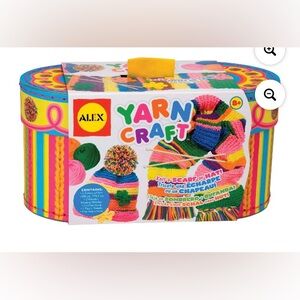 Alex Yarn Craft In A Colorful Striped Decorative Box. Ideal for kids 8 & older.